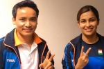 Pooja Ghatkar, Heena Sindhu, jitu rai heena sindhu wins issf world cup the mixed team event, Issf world cup