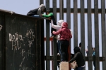 punjabi women, entering US via mexico, video clip shows punjabi women children crossing border fence into u s, Kurukshetra